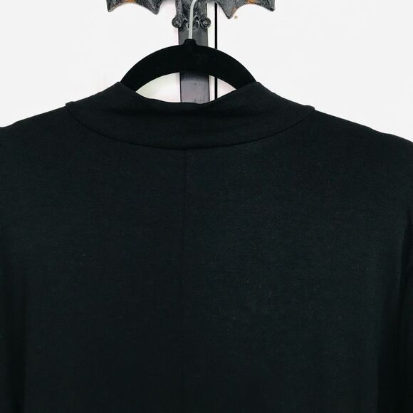 Torrid Black Dress, Puff Sleeves, Soft, Stretchy, High Neck, Sexy, NWT 3X - Picture 7 of 14